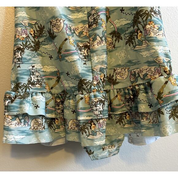 Hot Topic Peter Pan Mermaid Swimsuit Women’s L Retro Rockabilly Disney One Piece - Picture 12 of 16